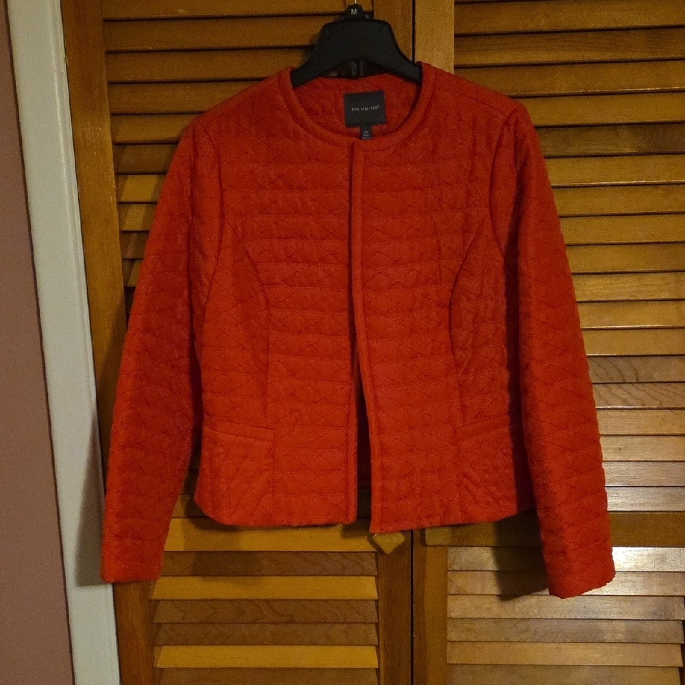 The Limited Women's Red Quilted Blazer